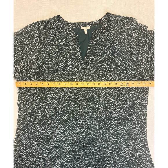 Joie Green Abstract Dot Chiffon Tunic Dress | XXL - Picture 6 of 12